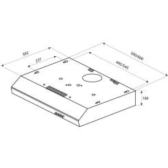Вытяжка кухонная Pyramida UX 60 (380) B WH Фото 5