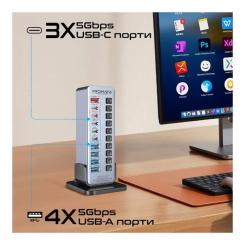 Концентратор Promate USB-C 14-in-1 Promate gegatower-60w Фото 1