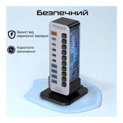 Концентратор Promate USB-C 14-in-1 Promate gegatower-60w Фото 4