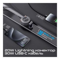 Зарядное устройство Promate USB-C + USB-A + cable USB-C + Lightning Фото 3