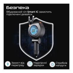 Зарядное устройство Promate USB-C + USB-A + cable USB-C + Lightning Фото 5