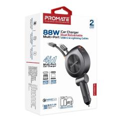 Зарядное устройство Promate USB-C + USB-A + cable USB-C + Lightning Фото 7