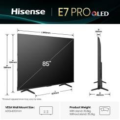 Телевизор Hisense 85E7Q PRO Фото 1