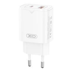 Зарядное устройство XO L130 USB-C PD30W + USB-A QC3.0 White Фото 2