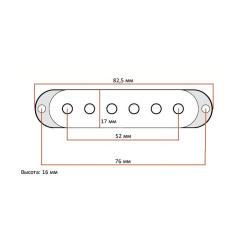 Крышка для звукоснимателя DiMarzio Strat Pickup Covers (Creme) Фото 2