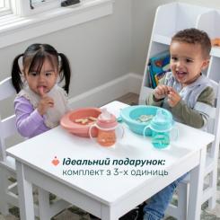 Набор детской посуды Chicco Set Prima Pappa 6м+ Рожевий Фото 4