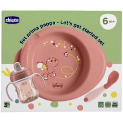 Набор детской посуды Chicco Set Prima Pappa 6м+ Рожевий Фото 6