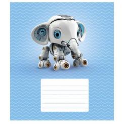 Тетрадь Школярик Robot animals 12 листов клетка Фото 1