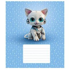 Тетрадь Школярик Robot animals 12 листов клетка Фото 2