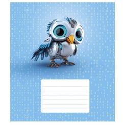 Тетрадь Школярик Robot animals 12 листов клетка Фото 4