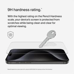 Стекло защитное Belkin iPhone 15 Pro Max TemperedGlass Фото 1