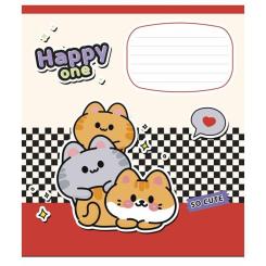 Тетрадь Школярик Happy one 18 листов клетка Фото 4