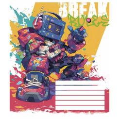 Тетрадь Школярик Break the rules 18 аркушів лінія Фото 1
