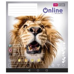 Тетрадь Школярик Online 48 аркушів лінія Фото