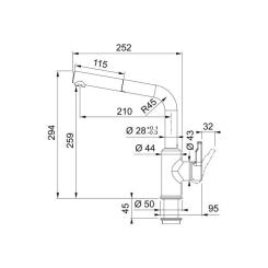 Смеситель Franke Urban Pull Out Фото 6