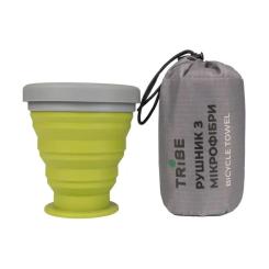 Туристическое полотенце Tribe Bicycle Towel 40х80 S Grey Фото 1