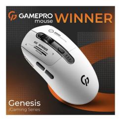 Мышка GamePro Genesis Winner Wireless/Bluetooth/USB White Фото 4