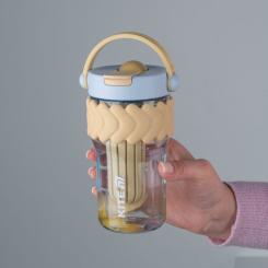 Бутылка для воды Kite 700 мл бежево-блакитний Фото 6