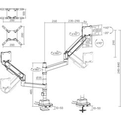 Кронштейн OfficePro MAH752W Фото 6
