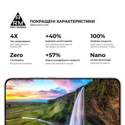 Стекло защитное Armorstandart Pro Xiaomi Poco F7 Black Фото 4
