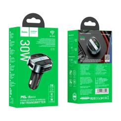 FM модулятор HOCO E70, Black, Box Фото 3
