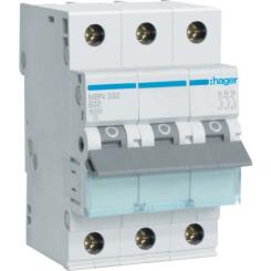 Автоматический выключатель Hager 3-п. B 32A (6kA) 3M (A) Фото