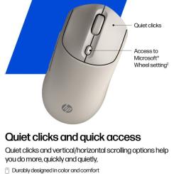 Мышка HP 400 Quiet Wireless/Bluetooth Maple Фото 9