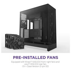 Корпус для ПК NZXT H9 Flow Dual-Chamber All Black Фото 2