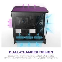 Корпус для ПК NZXT H9 Flow Dual-Chamber All Black Фото 5