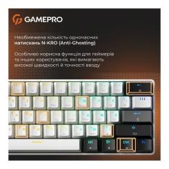 Клавиатура GamePro Genesis Infinity MK130BW Outemu Swithes USB White Фото 10