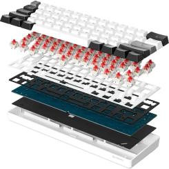 Клавиатура GamePro Genesis Infinity MK130BW Outemu Swithes USB White Фото 3