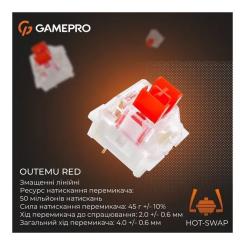 Клавиатура GamePro Genesis Infinity MK130BW Outemu Swithes USB White Фото 6