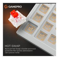 Клавиатура GamePro Genesis Infinity MK130BW Outemu Swithes USB White Фото 8