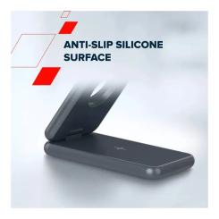 Зарядное устройство Canyon Foldable wireless charger 15W 3in1 Metal Фото 9