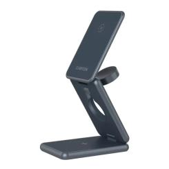 Зарядное устройство Canyon Foldable wireless charger 15W 3in1 Metal Фото 3