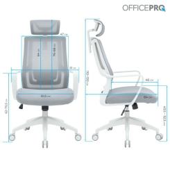 Офисное кресло OfficePro Harmony OC310-W-LG-LG Фото 9