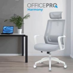 Офисное кресло OfficePro Harmony OC310-W-LG-LG Фото 1