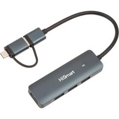 Концентратор HiSmart USB 3.0 to 4xUSB 3.0 Фото