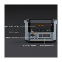 Зарядная станция Vtoman FlashSpeed 1000 PB-85 1000W 828Wh Фото 6