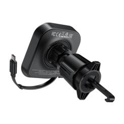 Универсальный автодержатель Acefast D32 Magnetic wireless charging Фото 1