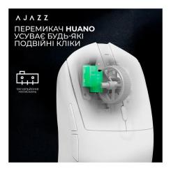 Мышка Ajazz AJ139 V2 MC Wireless/Bluetooth/USB White Фото 6