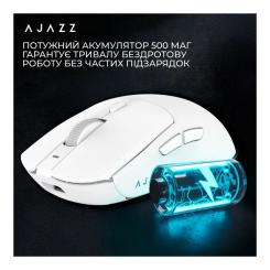 Мышка Ajazz AJ139 V2 MC Wireless/Bluetooth/USB White Фото 7