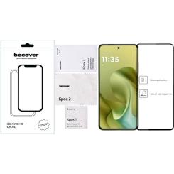Стекло защитное BeCover Motorola Moto G86 Black Фото 1