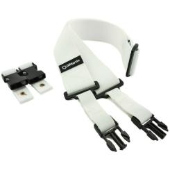 Ремень для гитары DiMarzio 2 Inch Nylon ClipLock White Фото 1