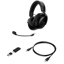 Наушники HyperX Cloud III S Wireless/USB-A/USB-C Black Фото 6