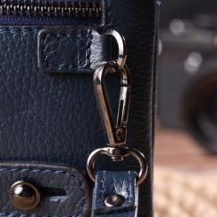 Сумка Canpellini З натуральної шкіри Синя Фото 10