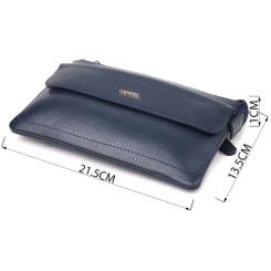 Сумка Canpellini З натуральної шкіри Синя Фото 2