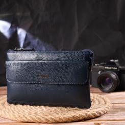 Сумка Canpellini З натуральної шкіри Синя Фото 8