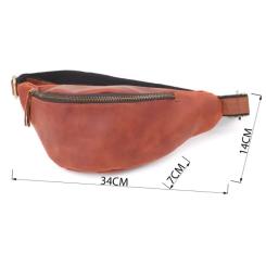 Сумка Shvigel Из натуральной кожи Рыжая Фото 2