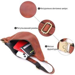 Сумка Shvigel Из натуральной кожи Рыжая Фото 3